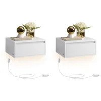 VASAGLE Nachttisch (2-St., 2er Set), mit 3 Farben, schwebendes