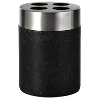 RIDDER Badaccessoire-Set Zahnbürstenhalter Stone schwarz schwarz