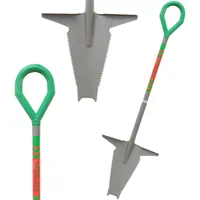 Starlyf Root Digger Wurzelspaten, Mehrzweckschaufel mit Schneidspitze, 124cm Manganstahl,