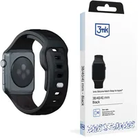 3M 3mk Silicone Watch Strap, Schwarz