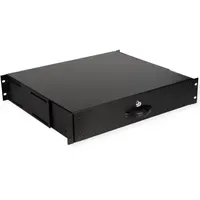 Roline 19-Zoll Tastatureinschub 2 HE, 400 T abschließbar schwarz