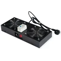 Roline Lüftereinheit 2 Lüfter, für 19-Zoll Wandgehäuse schwarz,