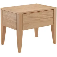 Erst-Holz Nachttisch Buche massiv konische Form mit Schublade 90.20-K44