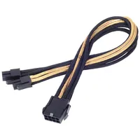 Silverstone SST-PP07-EPS8BG - Netzteil-Verlängerungskabel 30cm EPS 8pin auf EPS/ATX