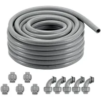 Vevor 30,5m PVC Wellschlauch Flexschlauch, Wellrohr Isolierrohr Schutz 25,4mm