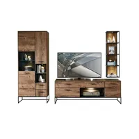 Uno Zurbrüggen Wandkombination MANHATTAN ¦ holzfarben ¦ Maße (cm):