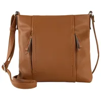 Tom Tailor Damen TTBECA M Umhängetasche mit Reißverschluss-Details, braun,