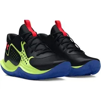 Under Armour Jet '23 Basketballschuhe Kinder 005 black/morph green/beta