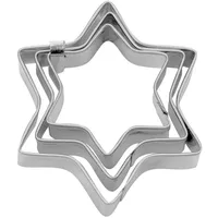 Stadter Städter Terrassen-ausstecher Stern Set, 3-teilig Edelstahl