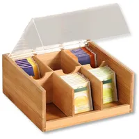 KESPER Tee-Box, mit Sichtklappe, Bambus, FSC