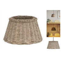VidaXL Lampenschirm Braun Ø50x30 cm Korbweide