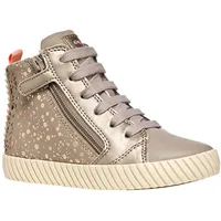 GEOX J Mirroless Girl Sneaker, Beige, 34