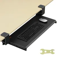 Vevor Klemmbare Tastaturablage unter dem Schreibtisch, Tastaturauszug zum Herausziehen