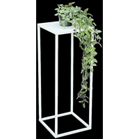 DanDiBo Ambiente DanDiBo Blumenhocker Metall Weiß Eckig 60 cm