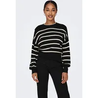 Only Rundhalspullover ONLibi (1-tlg) Plain/ohne Details schwarz S (36)