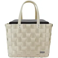 Normani Flechtkorb mit großer Kühltasche in Creme | Gr.: