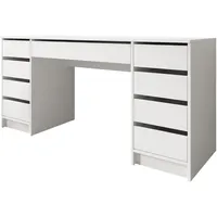 Mirjan24 Schreibtisch Ada Bis, 9 Schubladen, Rechteckig,Rechteckig, 154x76x55 cm,