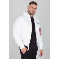 Alpha Industries Ma-1 Zh Back Print Jacke White /
