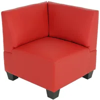 Mendler Modular Eckteil Lyon, Kunstleder ~ rot