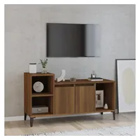 Furnicato TV-Schrank Braun Eichen-Optik 100x35x55 cm Holzwerkstoff
