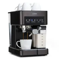 Klarstein Espresso Siebträgermaschine mit Milchaufschäumer, 1,8L Mini-Espressomaschine mit Siebträger,