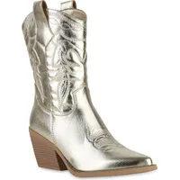 VAN HILL Cowboystiefel in Gold