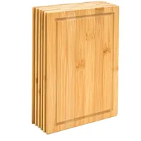 Dune Design 6er Set: Frühstücksbrettchen Holz 22x15 Kleine Schneidebretter