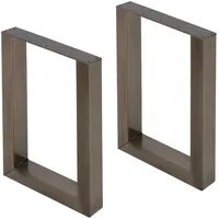 ECD Germany 2Er Set Tischbeine 30 x 43 cm