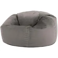 I.C.O.N. icon Sitzsack Grau, Kunststoff, 1-Sitzer, Rund, 85x50x85 cm,