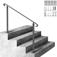 Vevor Treppengeländer 140x13,5x97 cm Handlauf Geländer Höhe(bis zu 48