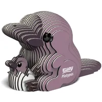 Eugy Platypus 3D-Puzzle, 21 Stück, umweltfreundlich, pädagogisches Spielzeug, Puzzles