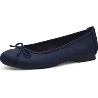 Jana Damen Ballerinas Elegant Vegan, Blau (Navy), 39 EU