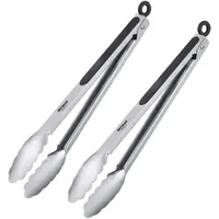 Westmark Grillzange 35 cm Edelstahl schwarz/silber