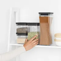 Brabantia Vorratsdosen-Set transparent 2x 0,7/2x 1,6 l, 1 Set