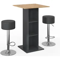 Vicco Bartisch Rodeo 70x70cm 2 Barhockern