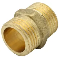 GENERAL FITTINGS Messing Doppelnippel 1/2 Zoll DN15 Rohrnippel Rohrverbinder