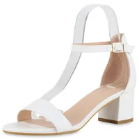VAN HILL Damen Klassische Sandaletten in Weiss