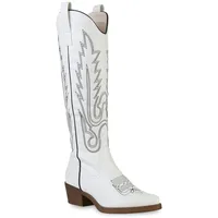 VAN HILL Cowboystiefel in Weiss