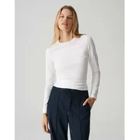 Opus Longsleeve mit Rundhalsauschnitt, Weiss, 36