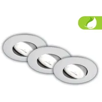 Briloner - 3er Set EEK A chrom matt, 4000K,