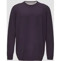 S.Oliver - Strickpullover mit Logo-Stickerei, Herren, lila, 4XL