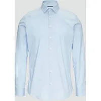 S.Oliver - Tailored Fit: Businesshemd aus Baumwollstretch, Hellblau, 42