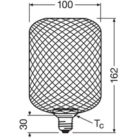 Osram DECOR LED FLAT SQUARE quadratische flache Lampe mit