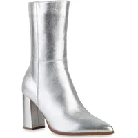 VAN HILL Klassische Stiefeletten in Silber,
