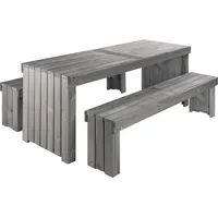 Wilk Gartenmöbel-Set Amsterdam 3-teilig Grau FSC