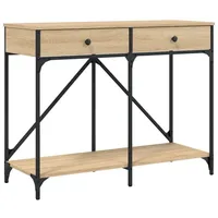 VidaXL Konsolentisch Sonoma-Eiche 100x39x78,5 cm Holzwerkstoff