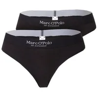 Marc O'Polo Feinripp-Tanga, schwarz, S