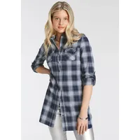 Arizona Karobluse "Karotunika", Damen, Gr. 48, blau (blau, kariert),