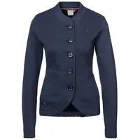 Ragwear Sweatjacke AVALINA O maritimer Sweat-Blazer mit Kontrast-Details blau