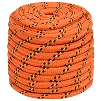 VidaXL Bootsseil Orange 16 mm 50 m Polypropylen